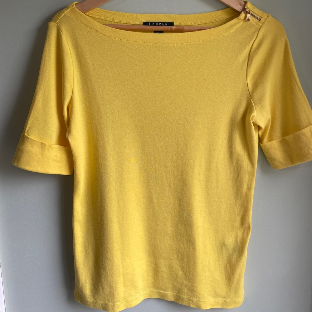 Vintage Yellow Cotton Top